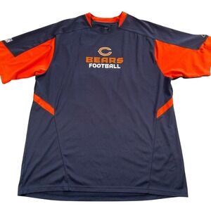Reebok Chicago Bears T-shirt Mens Large Navy Performance Play Dry Football